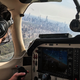 Paolo Wilczak, a pilot with Scientific Aviation, collects air samples for NOAA as he approaches Manhattan from the north on April 25, 2020.
